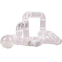 Set de 8 piezas de accesorios para modificar la jaula de hámster, tubos de conexión DIY, túnel de ejercicio, suministros para mascotas para hámster, jerbo, chinchilla, tubos móviles, tubos entrelazados