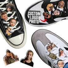 1pc Custom Personalized Sneakers Shoe Charm For Shoe Lace Decorations Shoe Clips Shoelaces Buckle Charms, Decorative, Perfect Gift For Birthdays, Anniversaries,Custom Personalized Acrylic Photos Shoe Charms Decoration For Women Boys Girls.