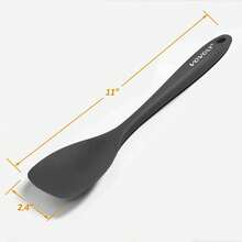 FG-Soup Spoons La Soon Set, Heat Resistant Rubber Soonula, Seamless Non-Stick Ible Scrs Ba Mixing ,3 ,Dinnerware Gold Spoon