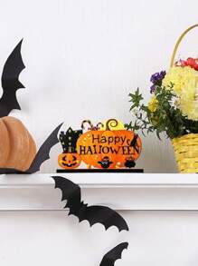 1 件南瓜万圣节“万圣节快乐”桌面装饰，适合派对装饰，送给朋友的最佳礼物