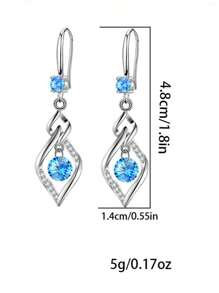 1 par de elegantes pendientes retro personalizados de moda simple y rotativos para mujer