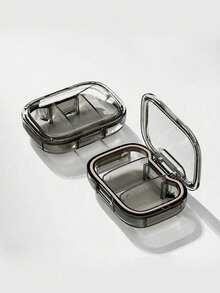 1PC Portable Mini Pill Box Travel Pill Box Carry-On Medicine Box 3-Grid Pill Storage And Packaging Box Medicine Organizer And Pill Container For Daily Use, Suitable For Travel Or Home Use - Multicolor - View 4