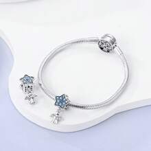 Easvnya Sterne-Engel Perlenanhänger, geeignet für handgemachte Armbänder, Halsketten, einfaches modisches Hängeornament, DIY Schmuckherstellung, Geschenk zum Geburtstag für Frauen