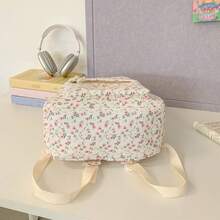 Fashion Ditsy Floral Versatile Large Capacity Multi-Pocket Casual Travel Backpack For Women, Can Be Handheld, Suitable For Students, School Backpack - Multicolor - View 9