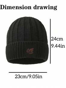 Set de 3 piezas de bufanda y guantes de invierno para adultos, gorro de lana forrado para hombres para exteriores, gorro de punto suave con puño plegable/accesorios de invierno de moda y unicolor para esquiar