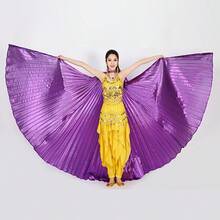 1 件活力伸缩棍翅膀肚皮舞服装翅膀 - 可拉伸仙女翼披风，适合表演、戏剧和角色扮演 - 彩色 - 查看 10