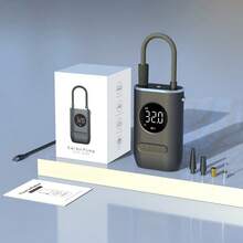 Tire Inflator Portable Air Compressor - Auto Air Pump For Car Tires, Digital Tire Pressure Gauge With Inflator, Cordless Rechargeable Tire Inflator With LED Light For Car, Motorcycle, Bike, Ball - Multicolor - View 11