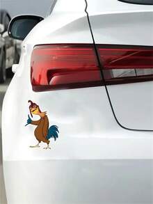 1 miếng dán hình gà trống hoạt hình vui nhộn bằng nhựa vinyl chống thấm nước, kích thước 3 inch, có thể tháo rời – Miếng dán hình gà sáng tạo ngoài trời cho máy tính xách tay, ốp điện thoại, sổ tay, bình nước, ván trượt, trang trí xe hơi và nhà cửa – Miếng dán thời trang, Miếng dán xinh xắn/"Nhãn dán hình động vật trang trại kỳ quặc"/Người đam mê chăn nuôi gia cầm/Người hâm mộ lối sống nông thôn/Thưởng thức Graffiti vui nhộn, Dùng cho đồ dùng học tập, Trở lại trường học - Nhiều màu - Xem 7