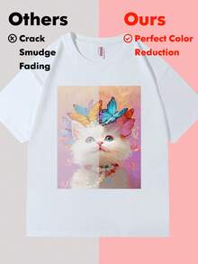 100 Sheets A4 High-Quality Heat Transfer Paper, 100g High Transfer Rate Fast Drying Type, Compatible With All Inkjet Printers, Suitable For T-Shirts, Mugs, Phone Cases, MDF, Hats And Other Products - Multicolor - View 7