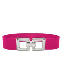 1 女士腰带休闲时尚女士弹力腰带 2 英寸宽大码女士腰带黑咖喱棕卡其色宽松腰带波西米亚风格可爱性感休闲装饰腰带休闲腰带派对情人节居家户外旅行约会瘦身腰带夏季、学校秋季、秋季、万圣节 - 多色 - 查看 31