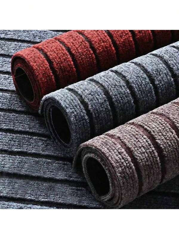 1 pieza Alfombra de comedor de cocina antideslizante, Alfombra de cocina a rayas de unicolor, Fácil de limpiar, Adecuada para pasillo, cocina, comedor, baño, felpudo de entrada