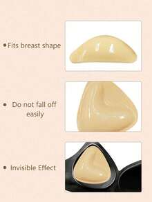 2/1Pair Double-Sided Sticky Bra Inserts,Snowy Sticky Bra Inserts,Sticky Bra Push Up, Self Adhesive Pads Ultra Instant Lift Bra, Push Up Bikini Pads For Sports Bra Swimsuit - Multicolor - View 3