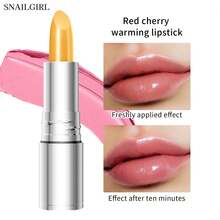 SNAILGIRL Magic PH-Changing Lipstick, Black & Red Glitter Shimmery Lip Gloss, Temperature-Changing Tinted Lip Balm, Moisturizing & Nourishing Lip Makeup For Women & Girls, 24-Hour Long-Lasting Color, Suitable For All Skin Types, Perfect For Daily Makeup, Valentine's Day Gift, Ideal For Casual, Street, Holiday, Party Occasions All Year Round - Nhiều màu - Xem 13