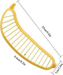 Banana Slicer - Quick And Safe Banana Cutter For Even Slices, Easy Kitchen Gadget For Kids And Adults, Perfect For Snacks, Fruit Salads, Desserts And Meal Prep