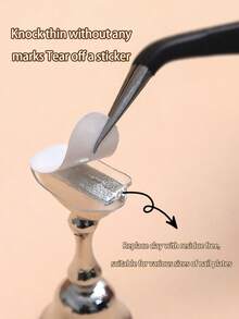 100pcs Double-Sided Adhesive Nail Stickers, Suitable For Nail Art Practice, Transparent Seamless Crystal Gel, Fixing Nail Plates, Jelly Gel, Nail Art Supplies, Nail Tools, Nail Art Tools, Back To School Season, Nail Art, Nail Tools, Suitable For Press-On Nails - Multicolor - View 3