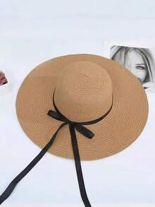 1 件，定制大檐太阳帽，沙滩太阳帽，个性化刺绣名字户外帽，单身派对沙滩帽，夏季防晒，面部和颈部防晒，时尚沙滩草帽，伴娘沙滩帽，定制女士太阳帽，单身派对，蜜月，泳池，婚礼装饰礼物 - 彩色 - 查看 16