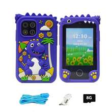 Smartphone para niñas con diseño de unicornios, juguetes para niñas de 8 a 10 años, juguetes de aprendizaje con pantalla táctil, regalos de Navidad y cumpleaños para niñas de 3 a 9 años, con tarjeta de memoria de 8GB