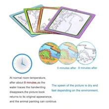 Children Early Education Magical Book With Pen Water Drawing Montessori Gift Reusable Coloring Book Magic Drawing Book(Random Style)