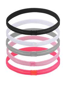 Multiple Use Thin Headbands For Women Men Elastic Stretchy Skinny Headbands Sports Hair Bands With Silicone For Woman Man Girls Boys Teen