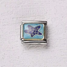 1 件海洋系列不锈钢手链组件，以夏季度假海滩风景为主题，DIY 制作手链项链首饰，可自由搭配不同风格 - 銀色 - 查看 30