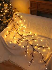 1pc 72/96/144 LED Vine Lights, USB Power Supply Indoor Wall Decoration Artificial Vine Wall Lamp, Flexible Vine Lamp 8 Modes Of Indoor Atmosphere Decoration, Led Tree Branch Lights For Wall, Indoor Led Landscape Wall Decor, Suitable For Bedrooms - Branch Lights - View 9