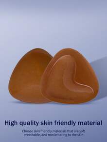 Double-Sided Sticky Bra Adhesive Bust Pad Push Up Bra Inserts, Invisible, Reusable One Second Lift - Brown - View 6