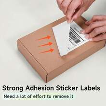 Phomemo 4"X6" Direct Thermal Printer Label, Shipping Labels Compatible With Phomemo, Rollo, Jadens, Nelko , Thermal Labels For Address, Mail, Product Logo Labels, Commercial Grade,White,1000 Sheets - Trắng (1000 tờ) - Xem 3