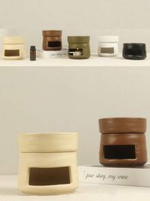 1 件现代简约欧洲陶瓷香薰炉 | 优雅烛台和精油扩散器（不含烛台）