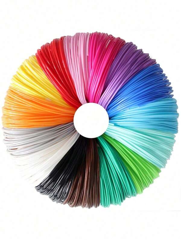 Mehrfarbiges 3D-Stift Filament Set, 1,75mm Niedrig-Temperatur PCL Material, & verstopfungsfrei, geeignet für Kritzelstift & 3D Malerei, kreatives Handwerk DIY, Festdekoration, ideal für erwachsene Künstler und Kunsthandwerks-Begeisterte