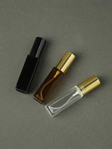 3 szklane butelki z rozpylaczem do perfum o pojemności 10 ml, różowe złoto, aluminiowe butelki z rozpylaczem, z możliwością ponownego napełnienia, doskonały wybór na prezent na Boże Narodzenie i Nowy Rok