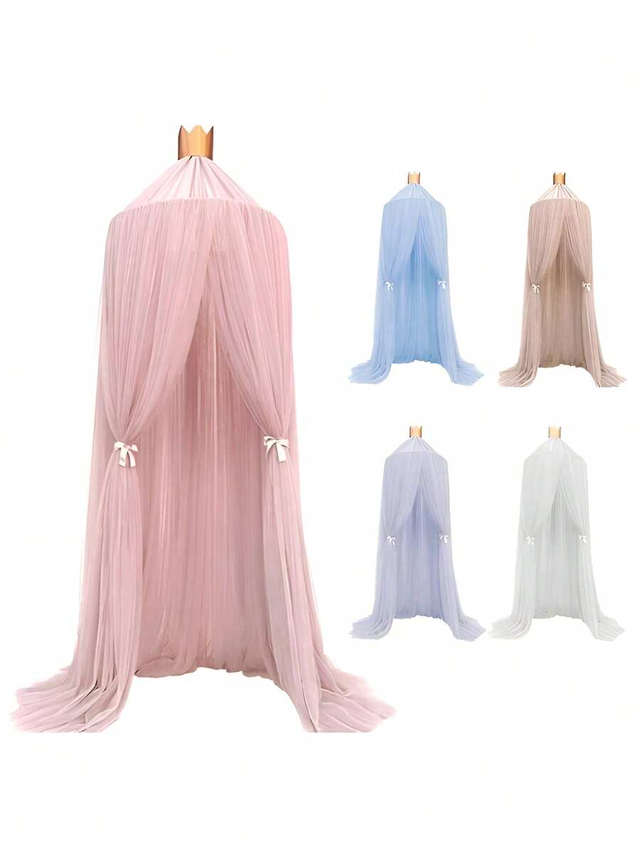 Baby Crib Mosquito Net Canopy, Children Crib Bedding Dome Tent, Princess Bed Decor For Girls, Anti-Insect (Excluding Stars)