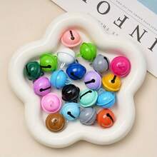 20/50 Pieces - 1-Inch Electroplated Antique Bronze/Candy Color Christmas Bells, One-Shape Bells, Iron Pet Bells Collar Accessories, DIY Decorations, Pet Cat And Dog Pendant Christmas Tree Handmade Ornaments, Candy Color Bells DIY Jewelry Key Chain - Multicolor - View 17