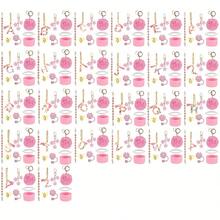 8 件适用于斯坦利杯装饰配件，8-9 毫米吸管盖，硅胶靴 30 40 盎司兼容斯坦利杯，女孩圣诞礼物，DIY 礼物创意装饰，感恩节装饰，朋友礼物装饰，圣诞派对装饰，适用于斯坦利配件，圣诞杯 - 粉紅色26字母 - 查看 6