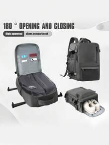 1 Piece Intelligent Vacuum Compression Large Capacity Lightweight Backpack Efficiently Saves Space And Protects Items Multifunctional Travel Backpack Luggage Bag/Outdoor Backpack Suitable For Hiking, Camping, Vacation, Business Trips And Daily Commuting For Men And Women Bag For School School Accessories School Stuff