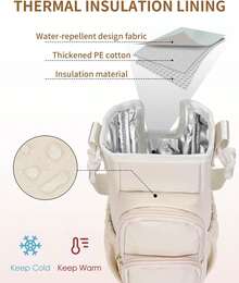 Water Bottle Carrier Bag With Phone Pocket For 30oz 40oz Tumbler With Handle Accessories Insulated Water Bottle Holder Pouch With Strap Water Bottle Sling Bag Crossbody With Straw Cover - 米色 - 查看 7