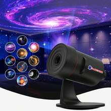 全新升级望远镜投影仪，天文馆星光投影仪夜灯，360度旋转星云，28种白噪音，带可调节旋钮和定时器，适用于天花板、礼物、房间装饰，将卧室或客厅变成神秘的宇宙氛围