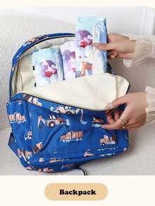 无需气泵，手卷袋，透明旅行收纳袋，真空压缩袋，防尘卷袋，旅行压缩袋，旅行箱和游轮必备，适合旅行、毕业季、返校季 - 無色 - 查看 3