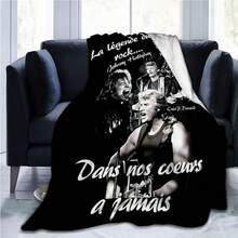 Johnny Ali Printed Flannel Blanket - Patterned Flannel Blanket, Suitable For Home, Office, Car And Camping. Soft & Comfortable, Warm & Cozy, All Seasons, Perfect Gift For Nap And Throw Blanket