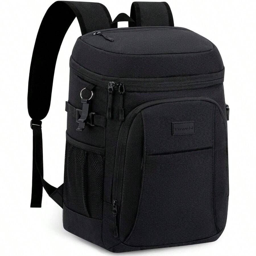 Cooler Backpack 35 42 Cans Backpack Coolers Insulated Leak Proof For Men Women Waterproof Soft Sided Lunch Camping Beach Travel Ice Chest Backpack Cooler Bag - Black - View 1