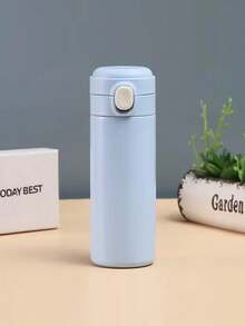 1pc Customized Stainless Steel Water Bottle, 420ml Personalized Name Insulated Cup, Customized Stainless Steel Water Bottle, Self-Customized Name Insulated Leak-Proof Stainless Steel Cup, Stainless Steel Bottle, Back To School, Party, Travel, School Water Bottle, Birthday, Graduation Ideal Gift, Boys, Girls, Teens Water Bottle Gift