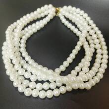 1pc Luxury Multi-Layer Faux Pearl Necklace, Elegant Accessory For Women, Suitable For Evening Party, Wedding, Daily Wear - Multi-layer Necklace 3 - View 6