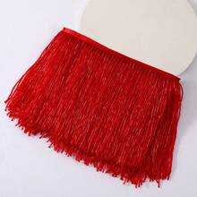 15CM 0,5 Yards Viền tua rua hạt Ruy băng Tua rua Viền tua rua Thủ công DIY Trang phục Quần áo Phụ kiện Trang trí Ren Viền Váy cưới và Váy dạ hội Trang trí hạt Viền Thủ công Tua rua Để may vào Quần áo - nhiều màu - Xem 6