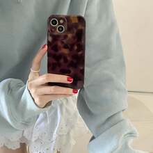Aesthetic Tortoise Shell Phone Case For IPhone 14 6.1in,Retro Cool Girl Leopard Print Brown Amber  Full Camera Protective Cover For IPhone 14 6.1"2025.1navidad20251027 - iPhone 17 Air - Xem 12