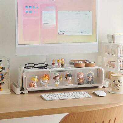 ブラインドボックス収納ボックスパソコンディスプレイ高ラックオフィスデスクトップ置物棚フィギュアディスプレイボックスディスプレイスタンドデスクトップスタンド引き出し付きディスプレイスタンド