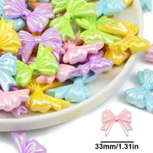 Suministros para hacer joyas con cuentas con estilo de mariposa para hacer collares, pulseras, llaveros, decoración de pasteles, estilo de verano