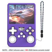 R36S Silikonhülle mit Verlust-Sicherungsriemen für R36S Retro Handheld Spielekonsole, Silikontasche zum Schutz für R36S Spielekonsole