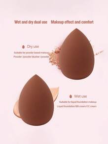13pcs Makeup Brush Set + 1pc #4 Foundation Brush + 1pc Brown Makeup Sponge + 2pcs Round Powder Puff, Eyeshadow, BB Cream, Concealer, Full Face Soft Cosmetic Makeup Brushes Tools For Women