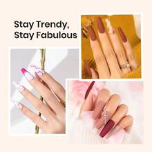 GLOZ Matte Gel Nail Polish Top Coat, No Wipe Gel Nail Polish Top Coat, Removable Matte Effect, Long-Lasting, DIY Gift, Home Manicure Salon - 無色 - 查看 4
