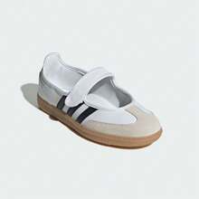 Adidas Originals Zapatillas deportivas casuales Samba Jane, de corte bajo, modelo JR1402 (unisex) - Blanco - Ver 5