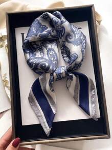 1 pezzo Sciarpa da donna a stampa paisley quadrata da 70cm, fascia per capelli per donne, bandana, accessorio di moda per decorazione, ideale per impreziosire il tuo look